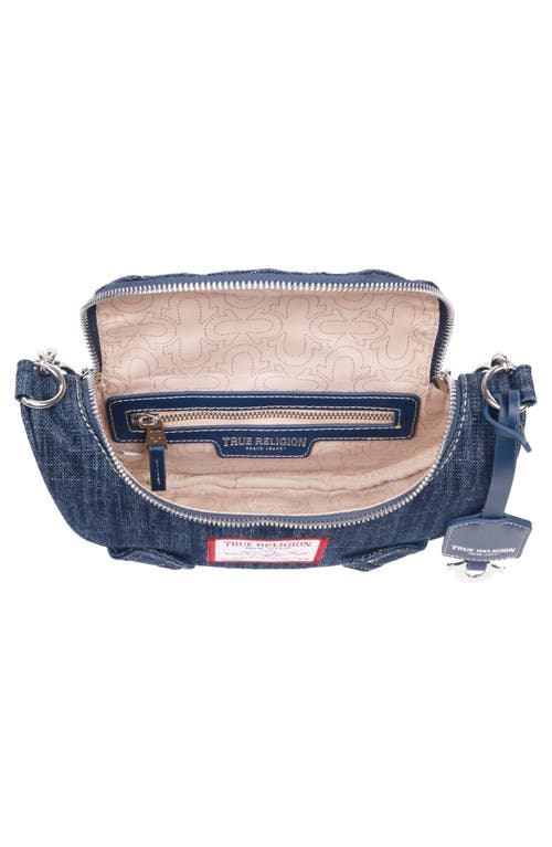 True Religion Studded Denim Shoulder Bag