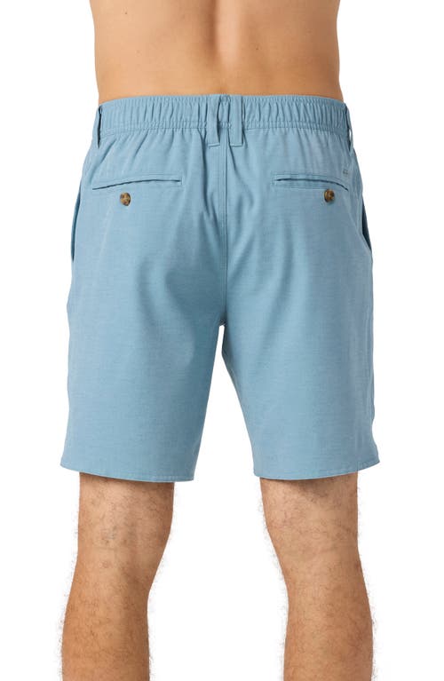 O'neill Men's Reserve Light Check Scallop Elastic Waist Shorts In Indigo