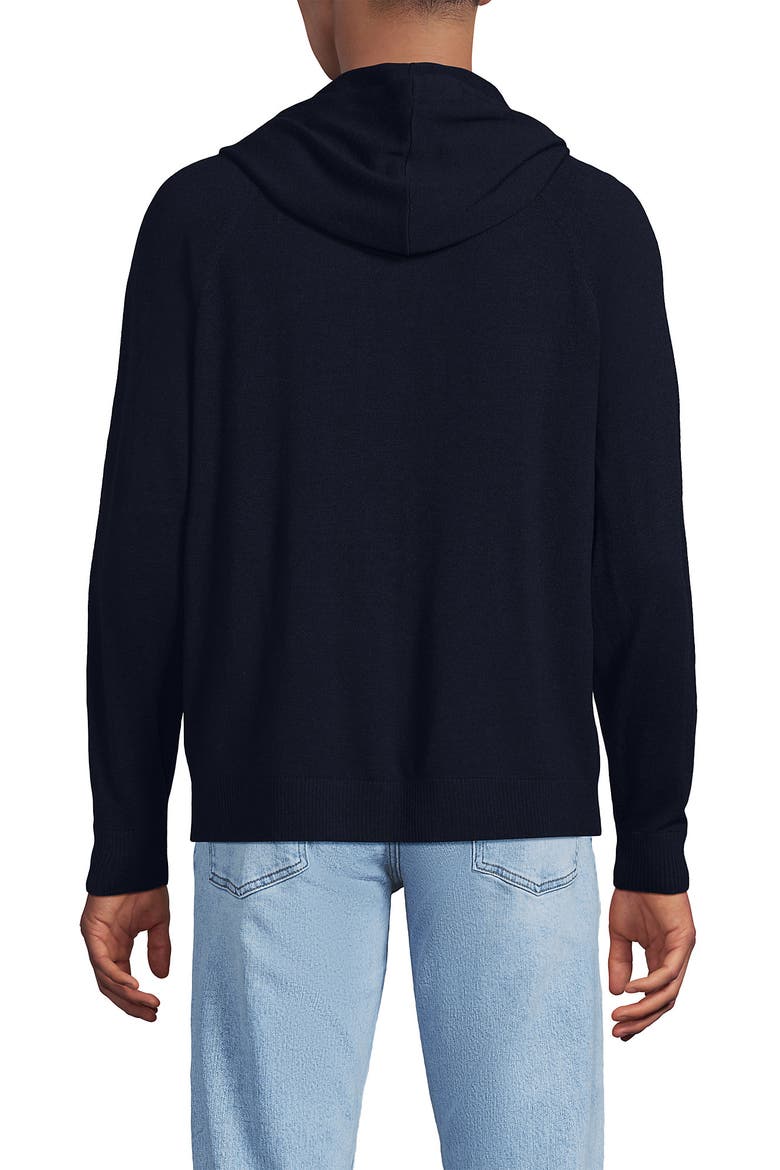 Long Sleeve Washable Merino Pullover Hoodie, Alternate, color, Radiant Navy