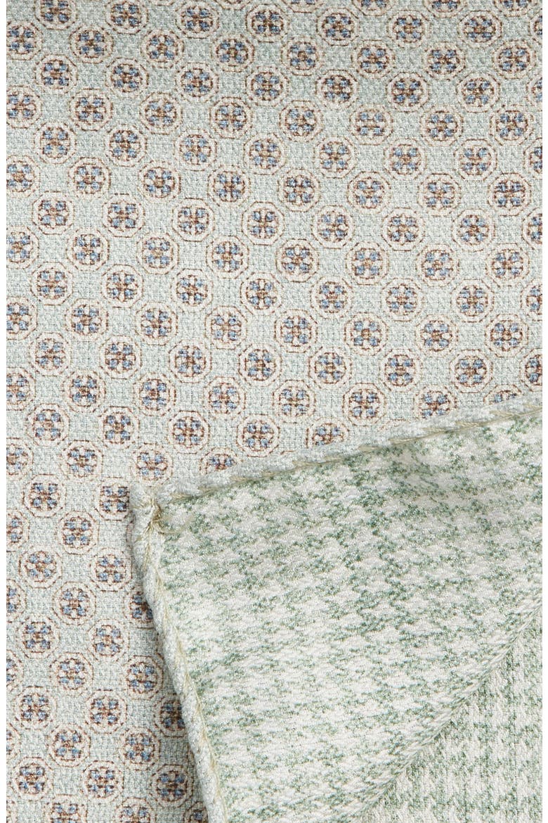 Claude Reversible Silk Pocket Square, Alternate, color, GREEN