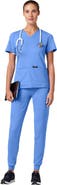 JAANUU Rubi Women's 6-Pocket Slim Knit Scrub Jogger