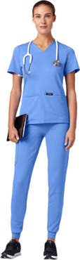 JAANUU Rubi Women's 6-Pocket Slim Knit Scrub Jogger