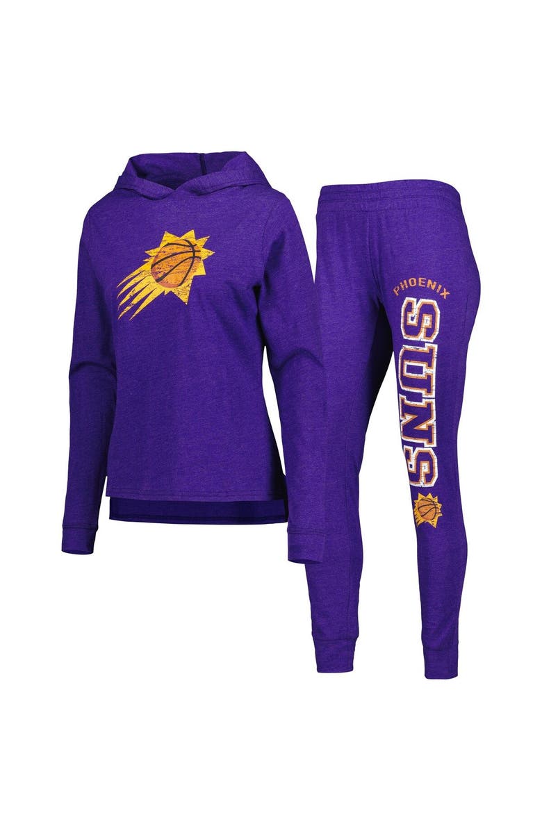 CONCEPTS SPORT Women's Concepts Sport Heather Purple Phoenix Suns Team Hoodie & Pants Sleep Set, Main, color, Heather Purple