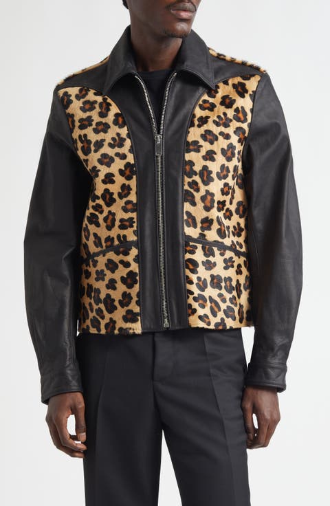 Phreak Genuine Calf Hair & Leather Jacket