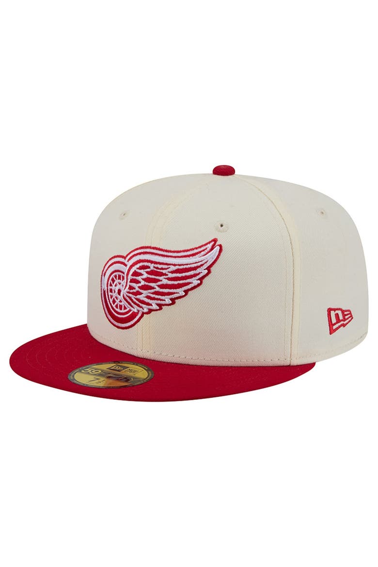 Men's New Era  Cream Detroit Red Wings America's 250th Two-Tone 59FIFTY Fitted Hat, Alternate, color, Cream