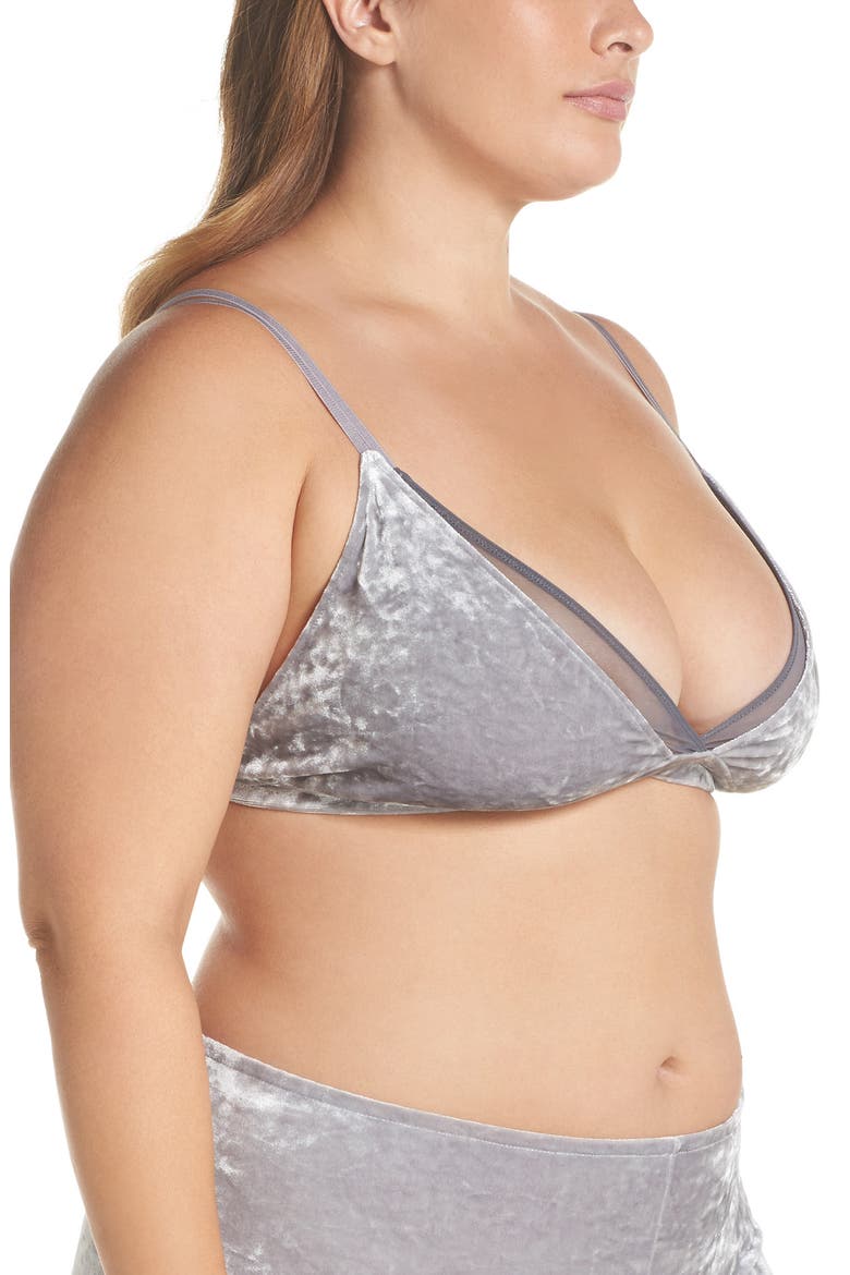 Velvet Underground Bralette, Alternate, color, SILVER