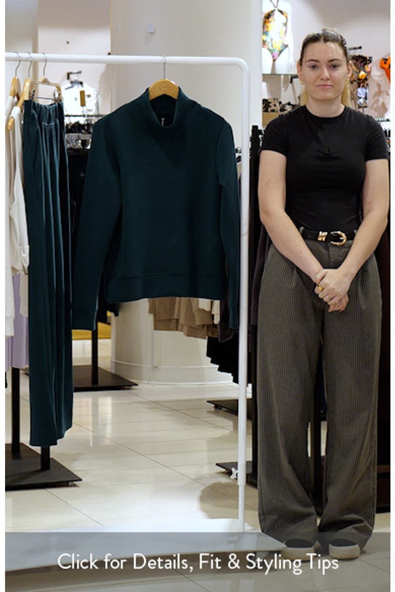 Dreamweave Recycled Polyester Blend Mock Neck Sweatshirt video