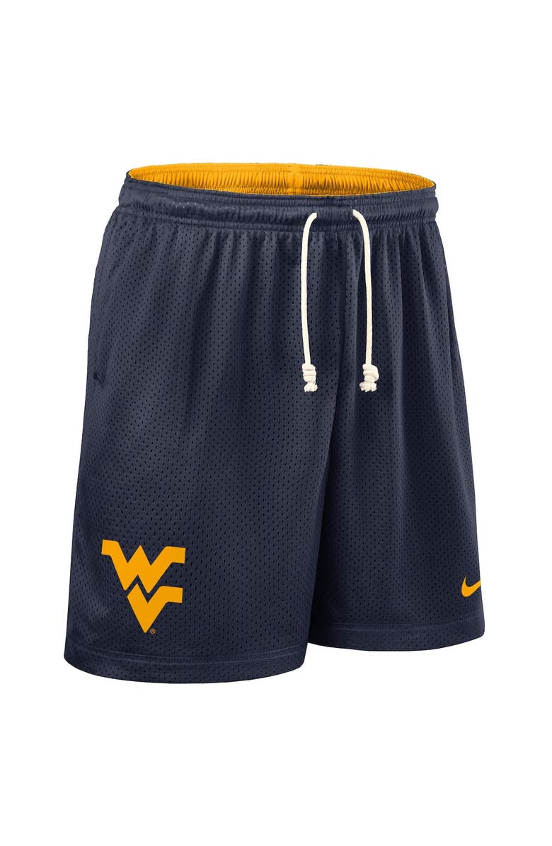 Nike Men's Nike Navy/Gold West Virginia Mountaineers 2025 Sideline Reversible Performance Shorts, Alternate, color, Navy