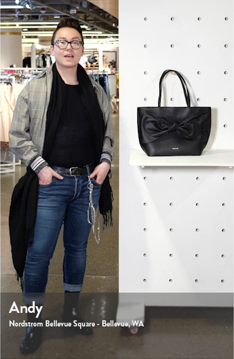 Diiana Soft Knot Detail Leather Shopper, sales video thumbnail