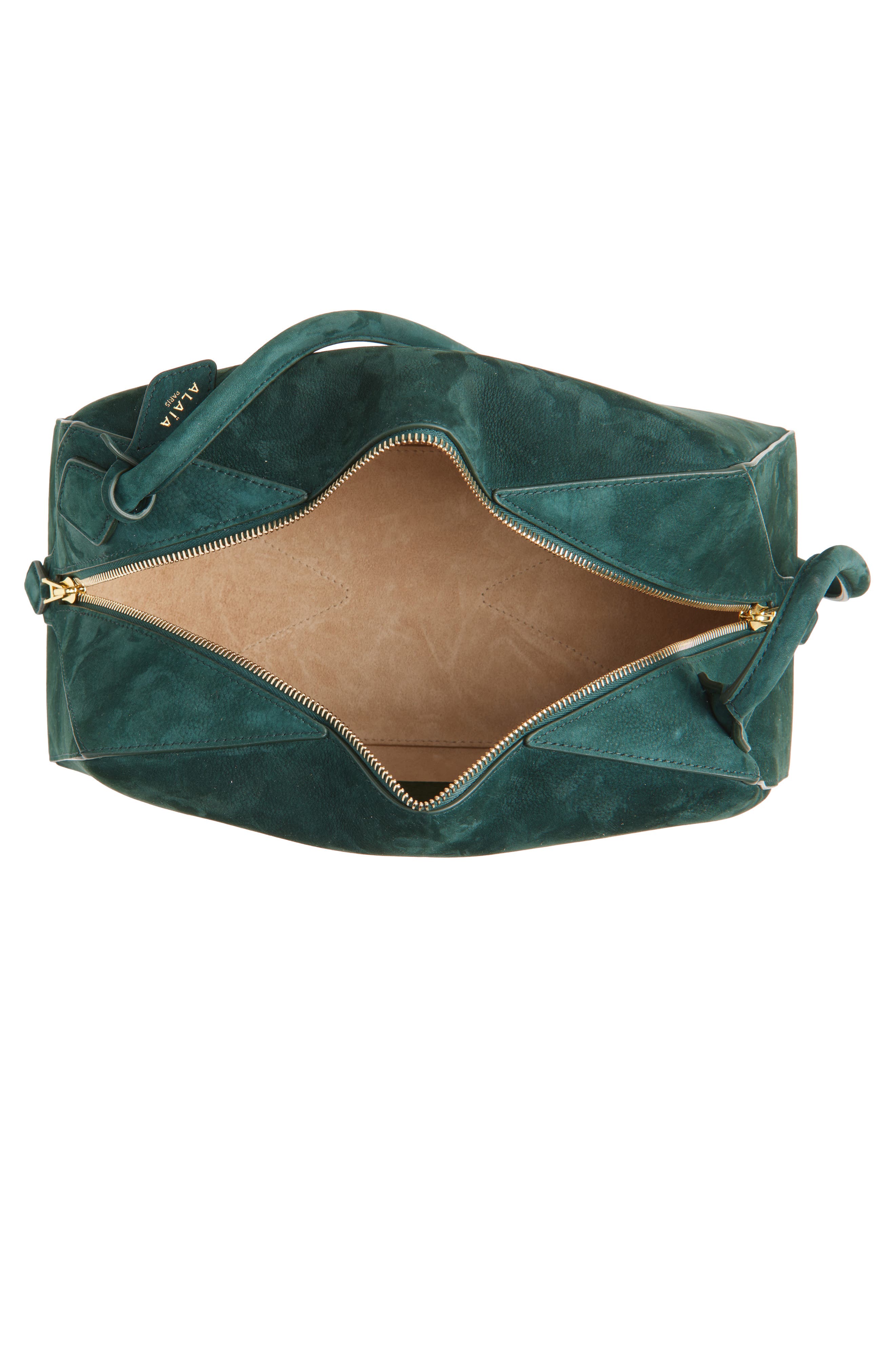 Alaïa Shoulder Bag, Alternate, color, Vert Foret