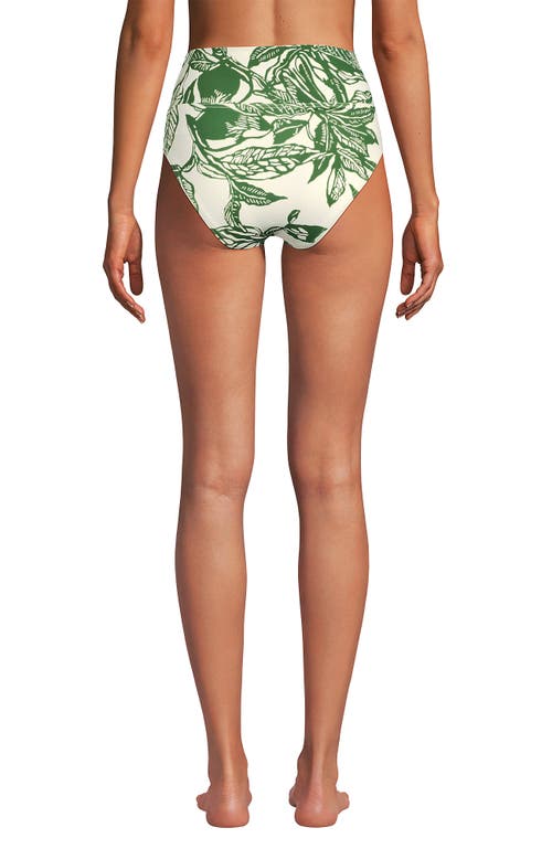 LANDS' END LANDS' END CHLORINE RESISTANT PINCHLESS HIGH WAISTED BIKINI BOTTOMS