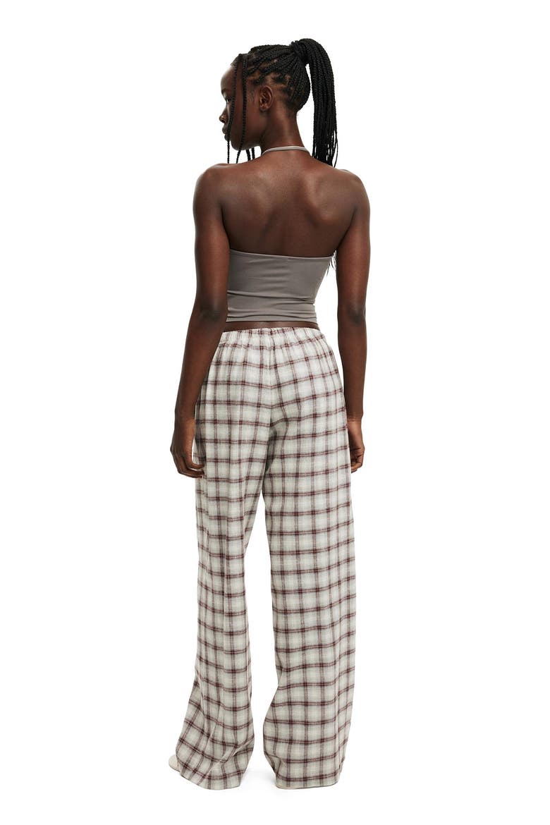 Women's Haven Wide Leg Pant, Alternate, color, Claire Check Dark Oak
