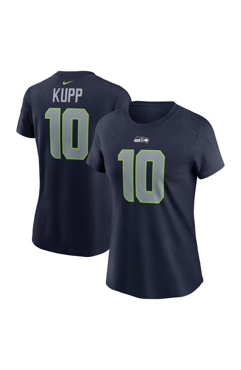 Nike Women
s Nike Cooper Kupp College Navy Seattle Seahawks Player Name 
Number T-Shirt, Main, color, College Navy
