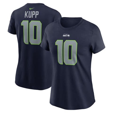 Women
s Nike Cooper Kupp College Navy Seattle Seahawks Player Name 
Number T-Shirt