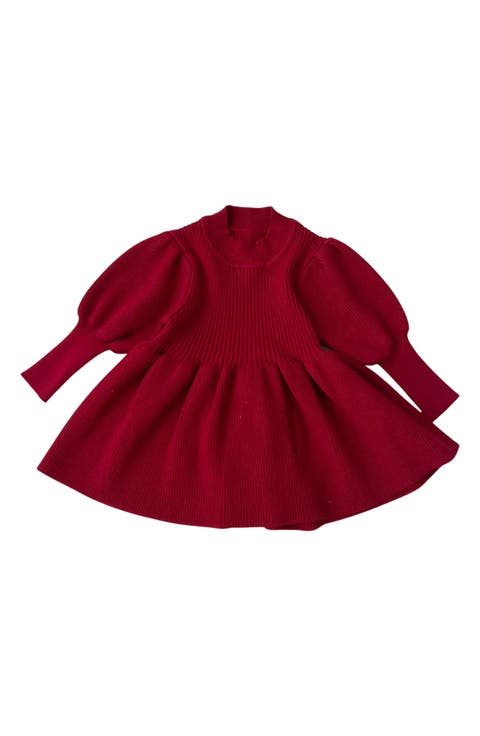 Harley Long Sleeve Cotton Sweater Dress (Baby)