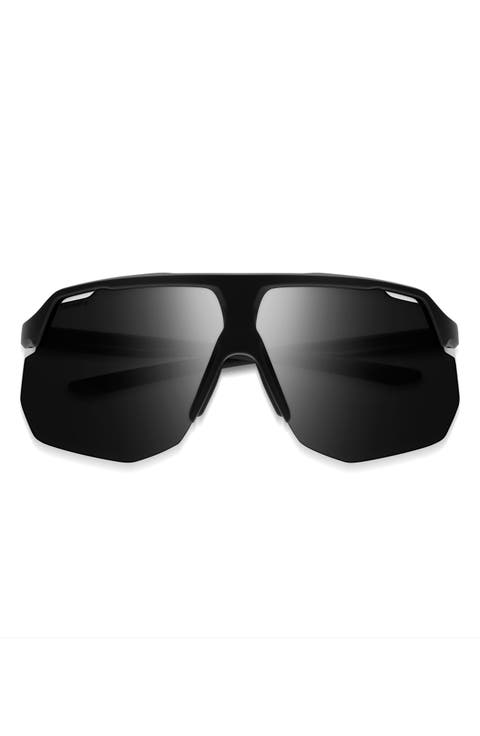 Motive 74mm ChromaPop™ Polarized Shield Sunglasses