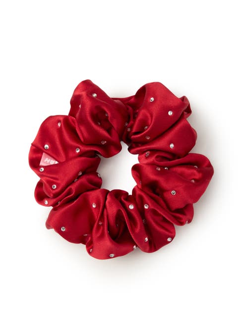 Crystal Twinkle Silk Scrunchie
