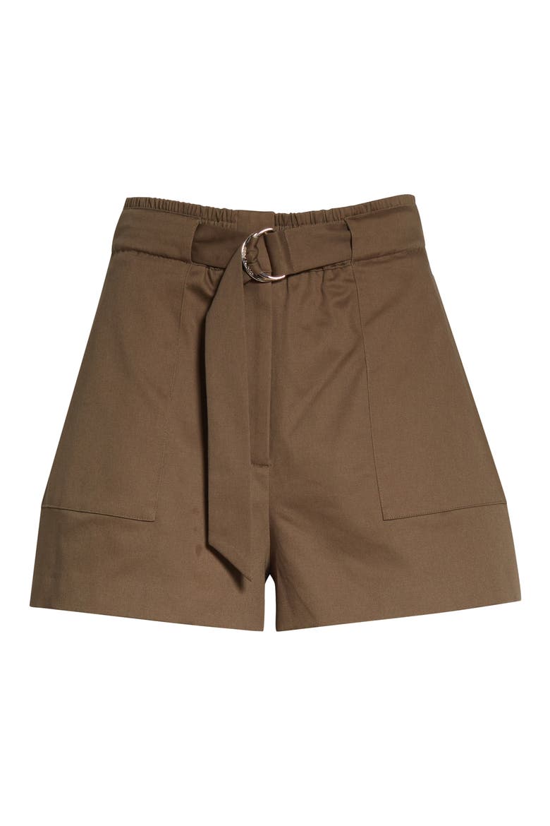 D Ring Detail Shorts, Alternate, color, OLIVE