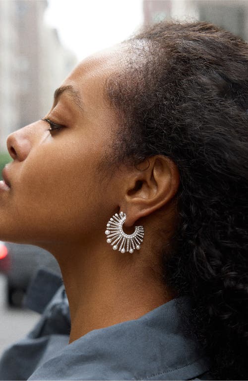 Baublebar Jordan Sunburst Hoop Earrings In Metallic