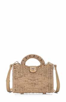 Structured Straw Mini Bag