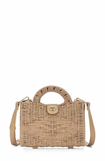 Structured Straw Mini Bag