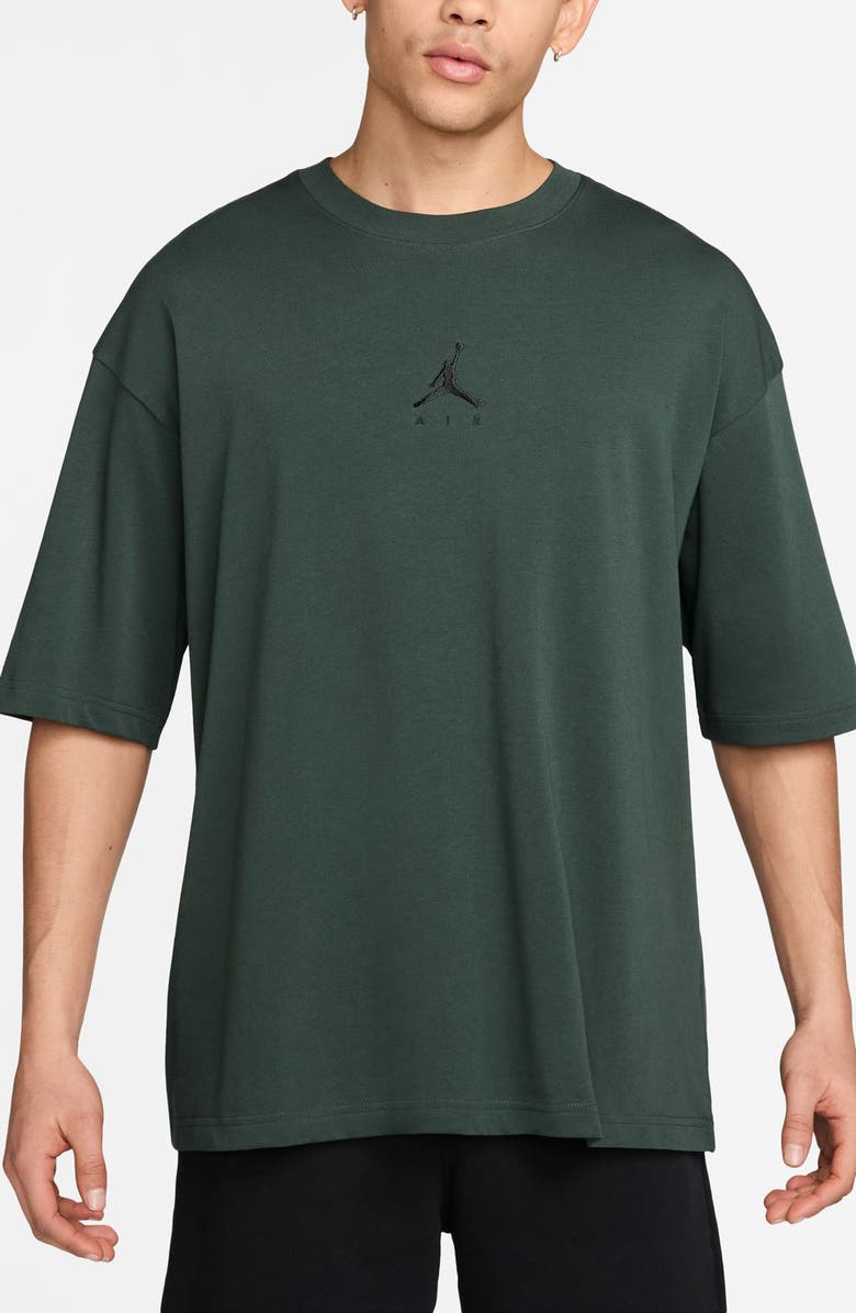 Jordan Flight Essentials Oversize Cotton T-Shirt, Main, color, Midnight Green