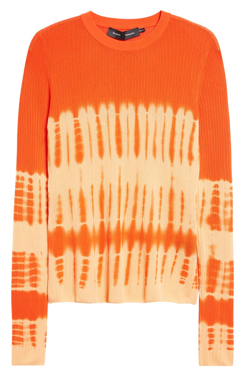 Proenza Schouler Tie Dye Crewneck Rib Sweater, Alternate, color, 