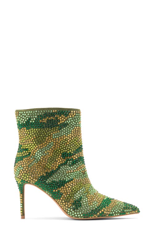 Kurt Geiger London Belgravia Crystal Embellished Bootie In Green