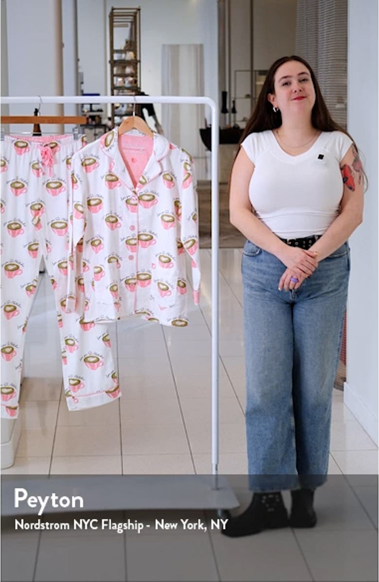 Print Cotton Flannel Pajamas, sales video thumbnail