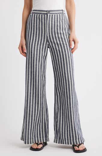 Madewell Zoe Relaxed Fit Wide Leg Linen & Cotton Pants