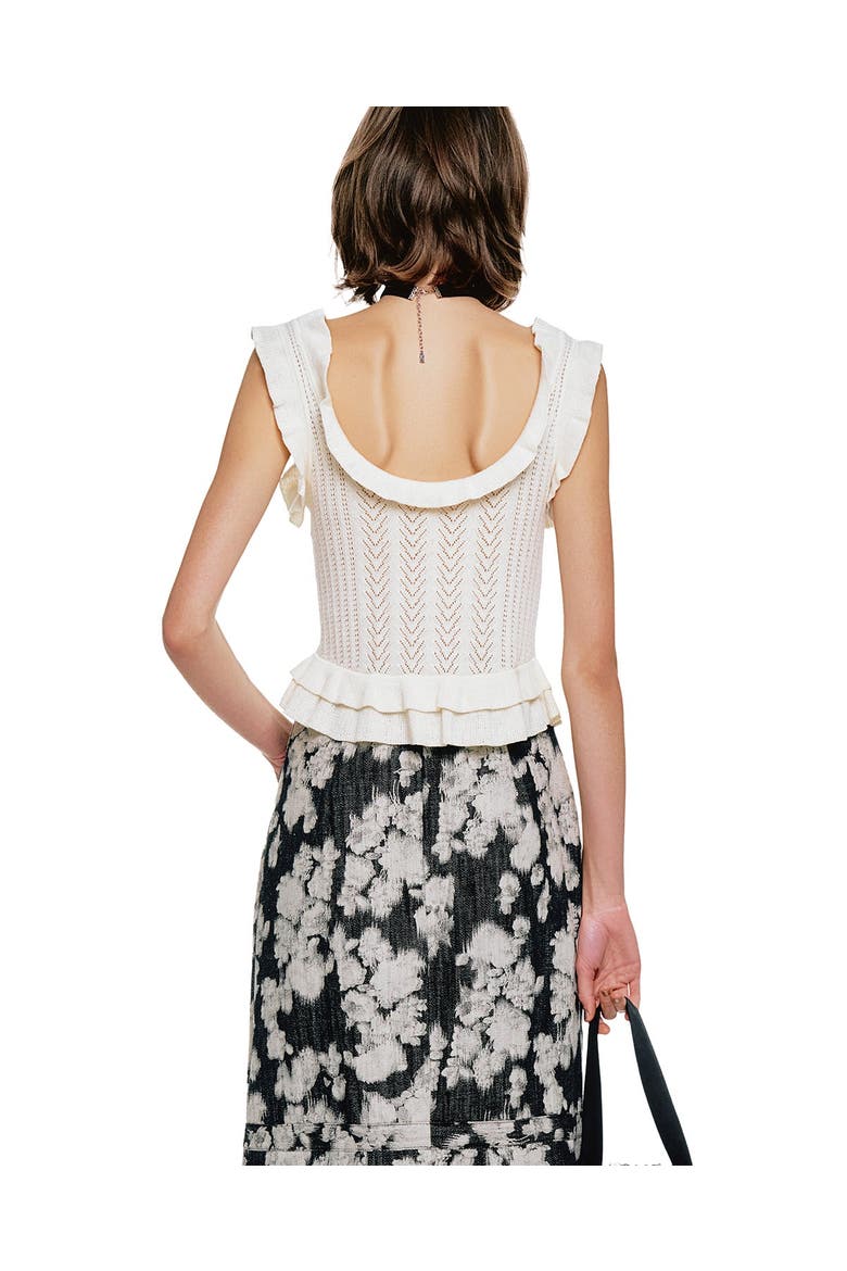 Victorian Pointelle Camisole, Alternate, color, Cream