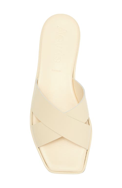 Aeyde Sonia Slide Sandal In Creamy