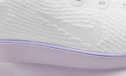 Nike Motiva Road Runner Walking Shoe In White/lilac/barely Grape