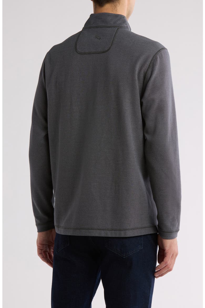 Switch It Up Reversible Quarter Zip Sweatshirt, Alternate, color, COAL