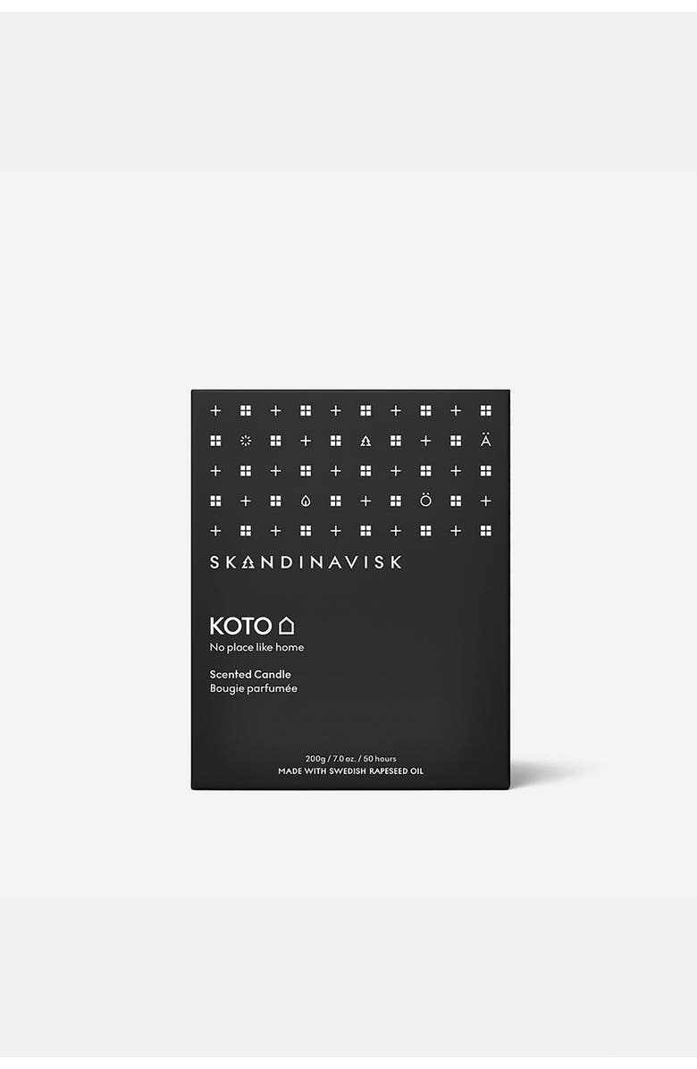 SKANDINAVISK KOTO Scented Candle 200g, Alternate, color, Black