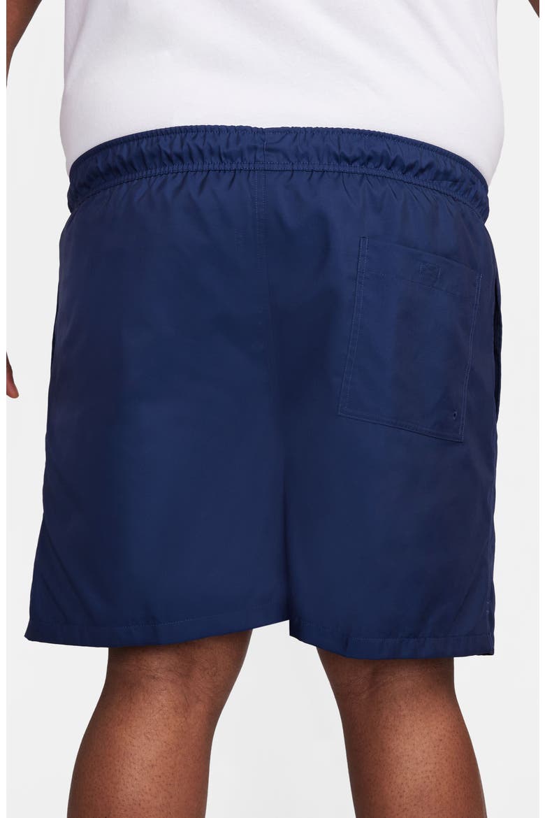 Club Woven Flow Shorts, Alternate, color, 410 MIDNIGHT NAVY/WHITE
