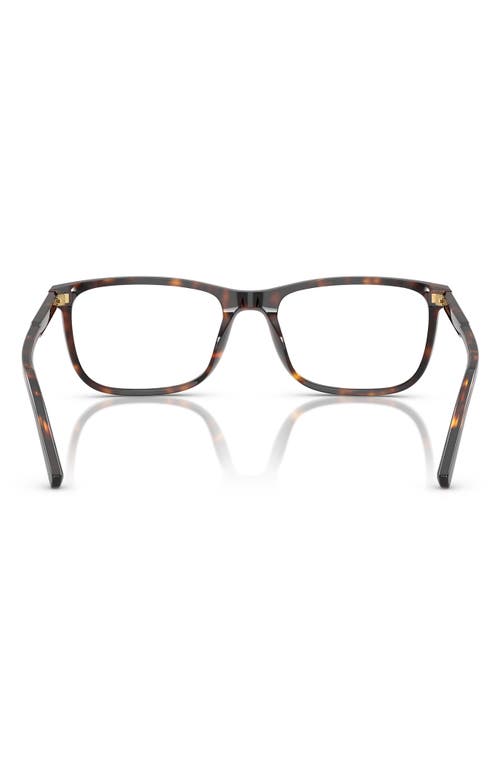 Dolce & Gabbana Dolce&gabbana 53mm Rectangular Optical Glasses In Brown