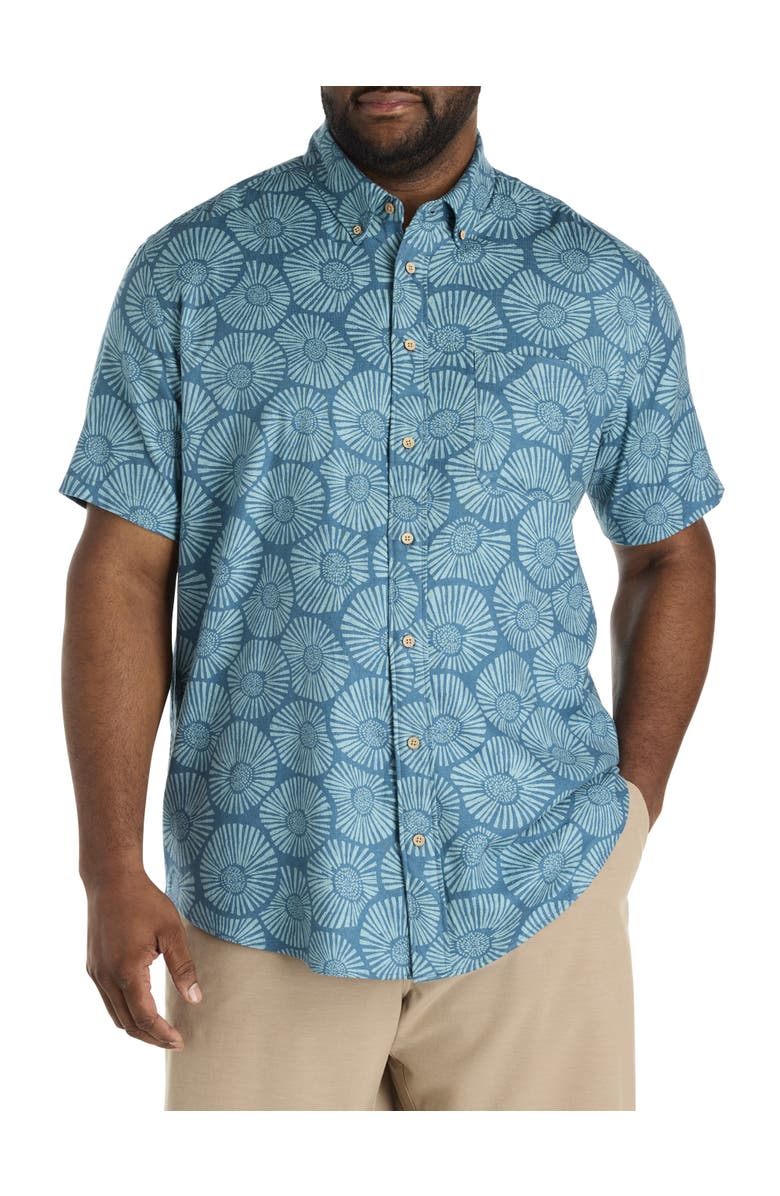 Faherty Big & Tall Breeze Sport Shirt, Main, color, Stormy Sea