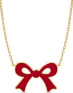 Lily Nily Kids' Flat Bow Pendant Necklace