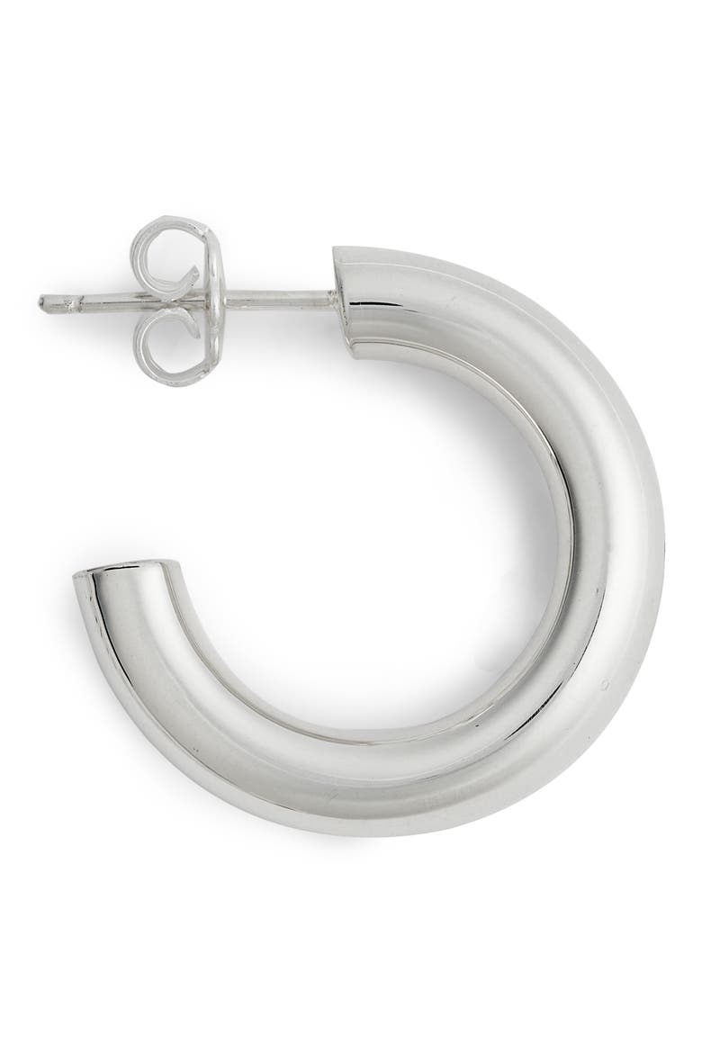 Lou Hoop Earrings, Alternate, color, STERLING SILVER