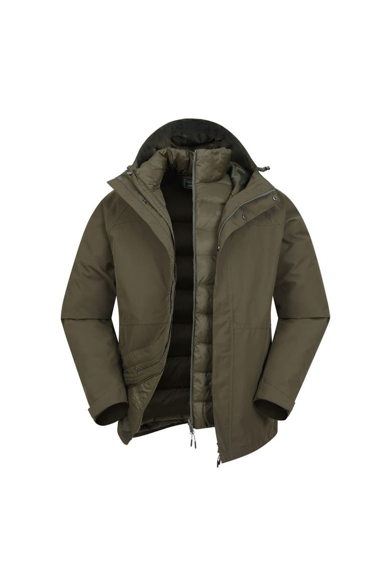 Alaskan 3 in 1 Waterproof Jacket, Alternate, color, Khaki