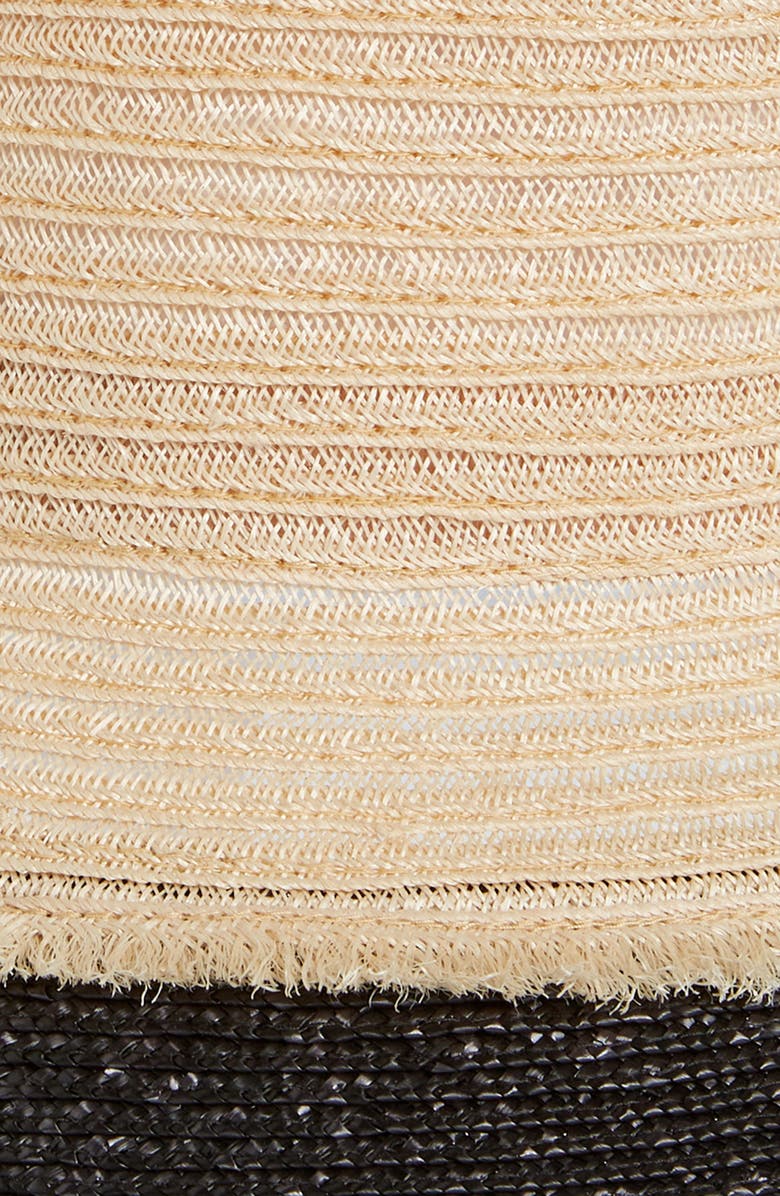 Eugenia Kim Jonah Straw Bucket Hat, Alternate, color, Natural/ Black