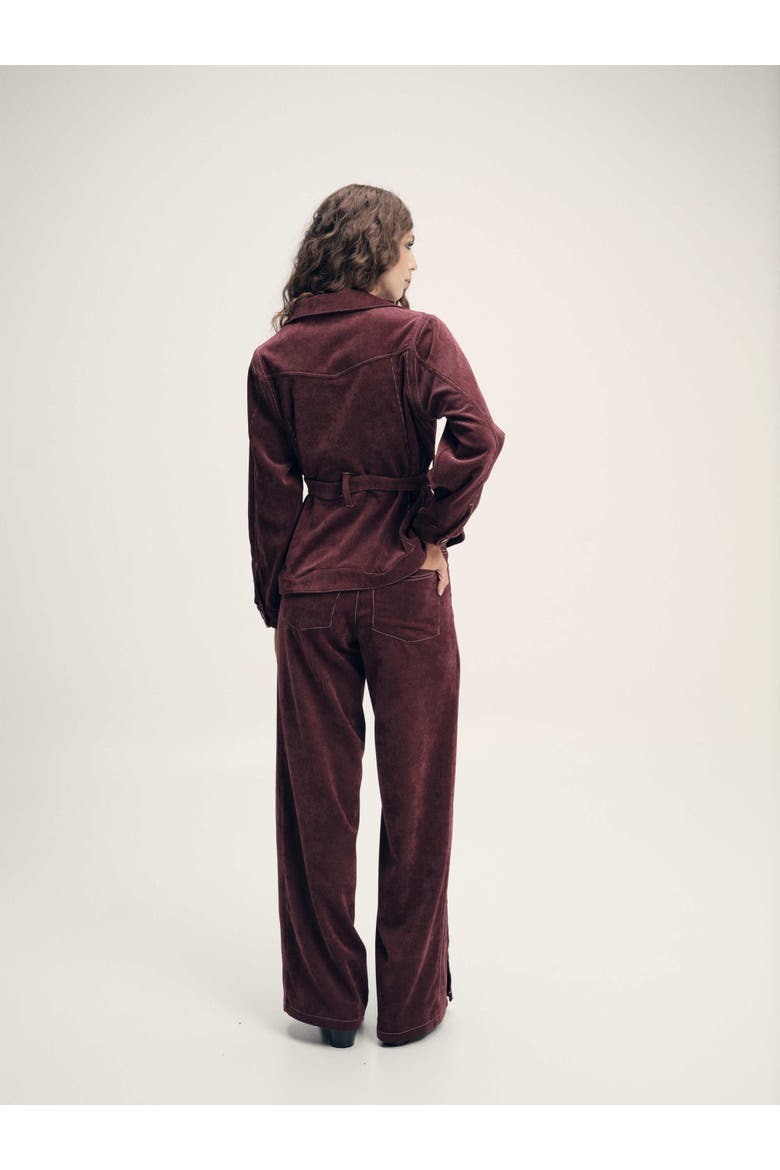 Zaharian Jacket, Alternate, color, Burgundy