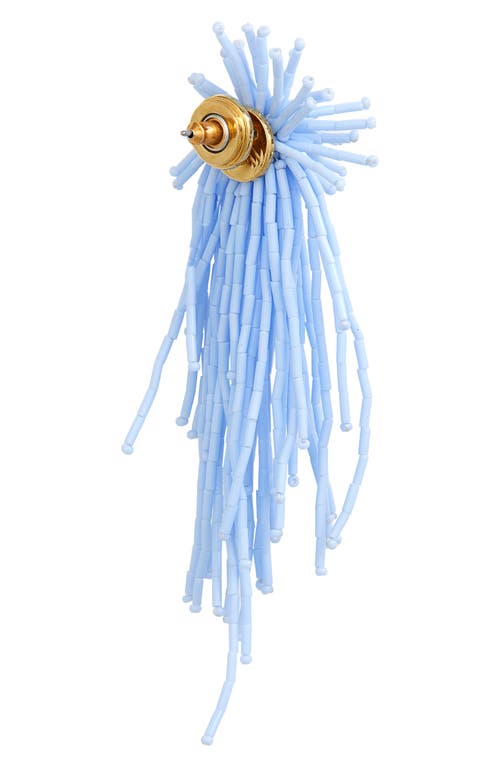 Oscar De La Renta Firework Beaded Tassel Earrings