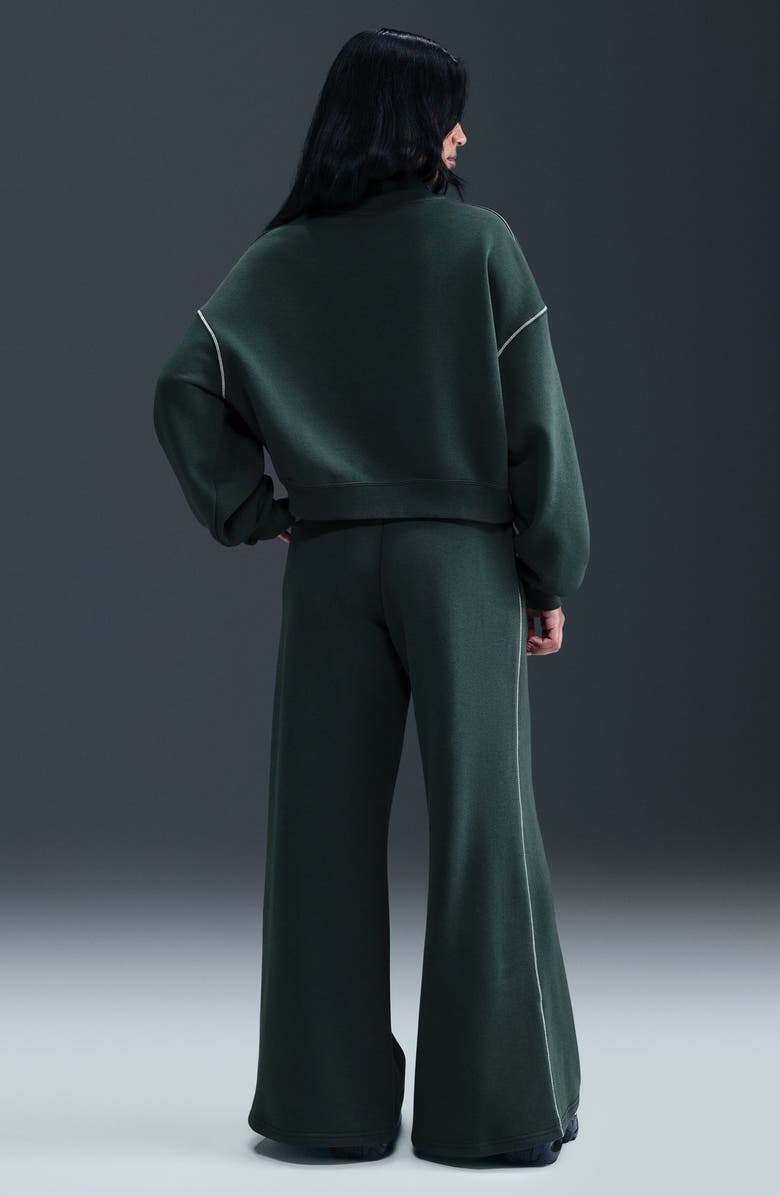 Nike Sportswear Mock Neck Phoenix Fleece Oversize Sweatshirt, Alternate, color, Seaweed
