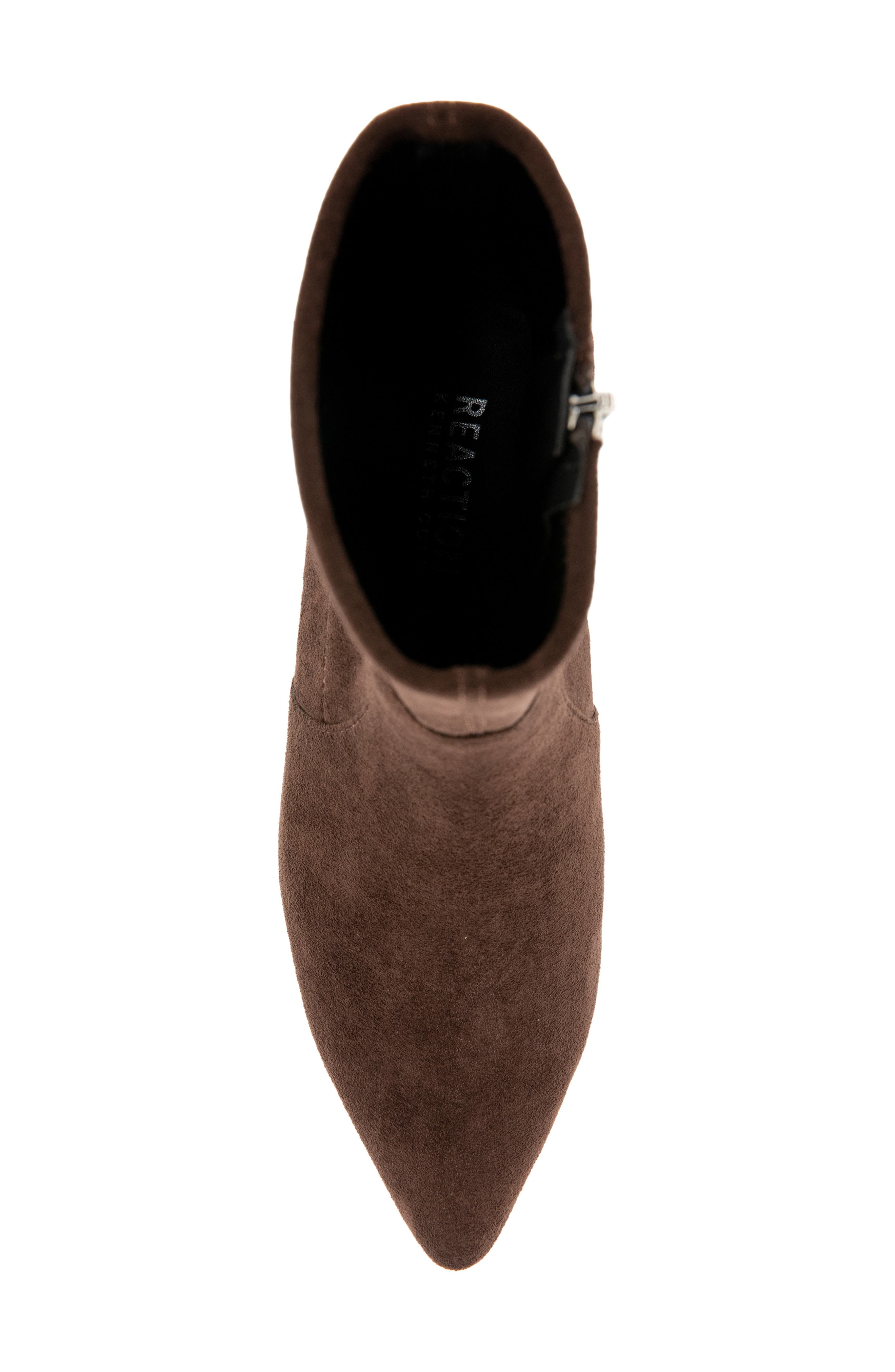 Bindi Pointed Toe Bootie, Alternate, color, CHOCOLATE MICRO
