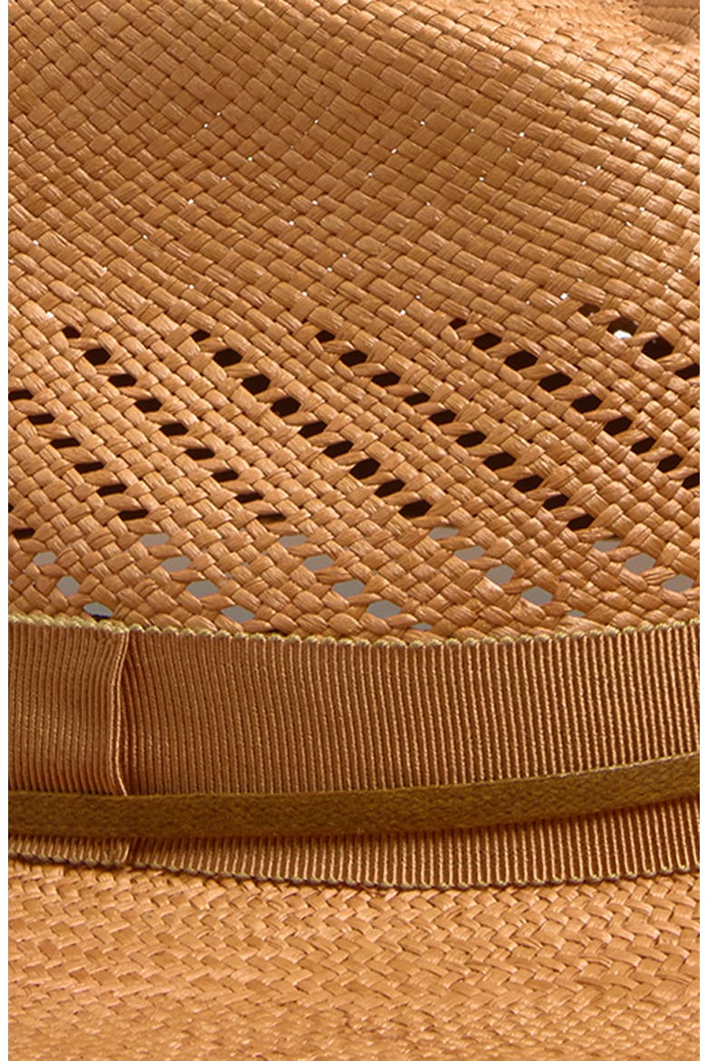 Maison Straw Fedora, Alternate, color, CAMEL