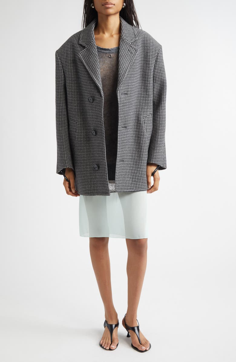 Coperni Oversize Wool Coat, Alternate, color, Grey