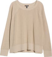 Eileen Fisher Organic Linen & Cotton Blend Crewneck Sweater