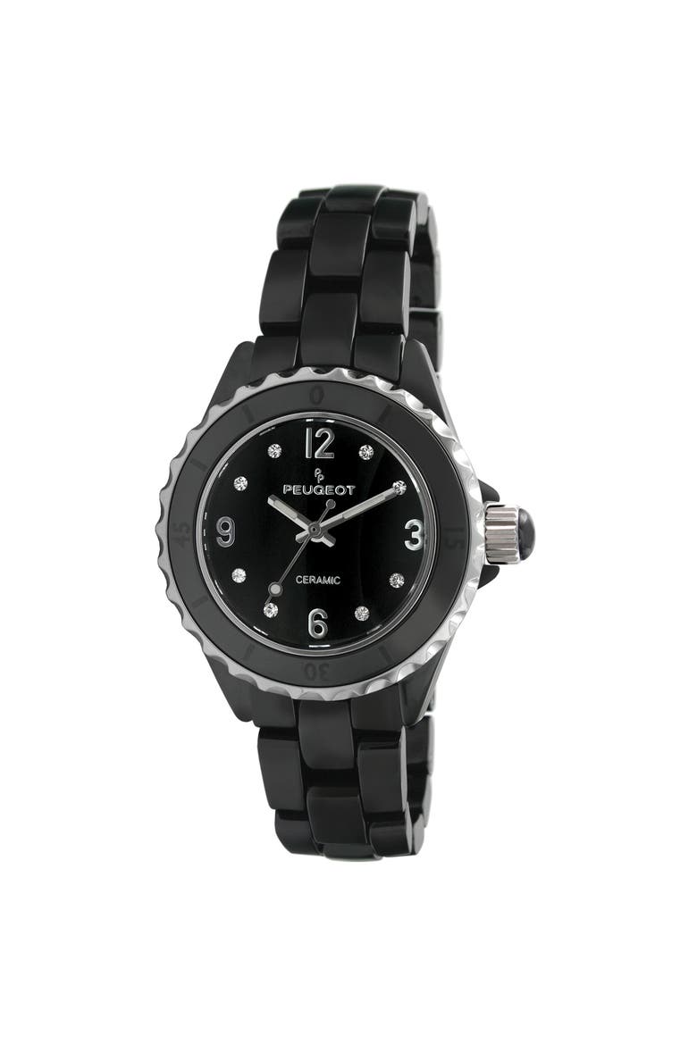 Sports Bezel Black Ceramic Watch- 36MM, Main, color, Black